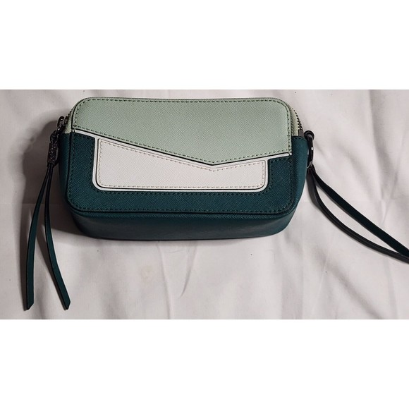 Botkier Handbags - BOTKIER Cobble Hill Small Square CROSS BODY Emerald/Green Combo EuC